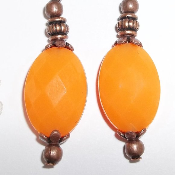 Bright Orange and Boho Rustic Earring Set NWT 6261 - Picture 7 of 10